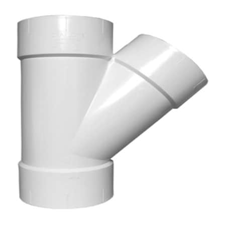 Charlotte Pipe And Foundry 112 DWV Wye PVC 00600  0800HA